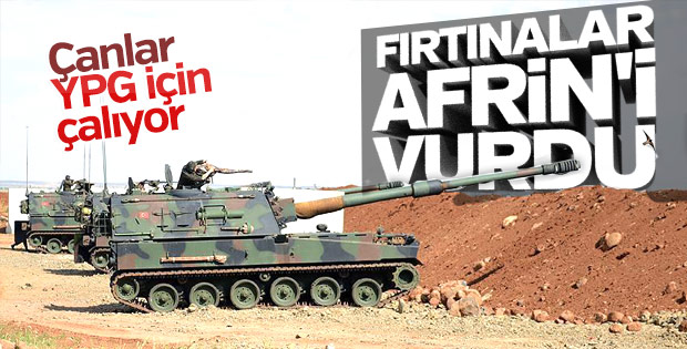TSK Afrin'de YPG'yi vurdu